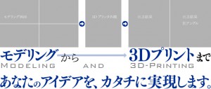 モデリングから３Dプリントまで、あなたのあアイデアを形にします